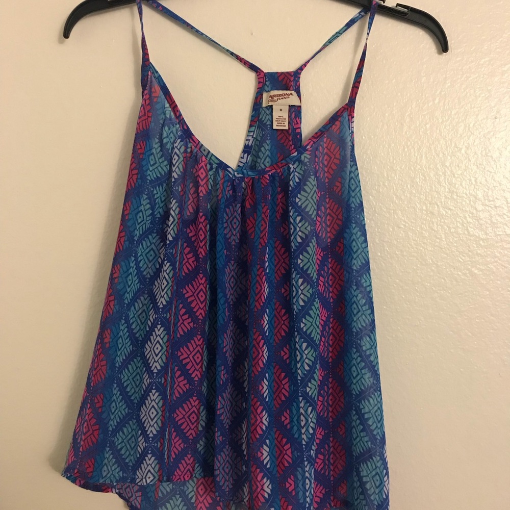 Open back tank top